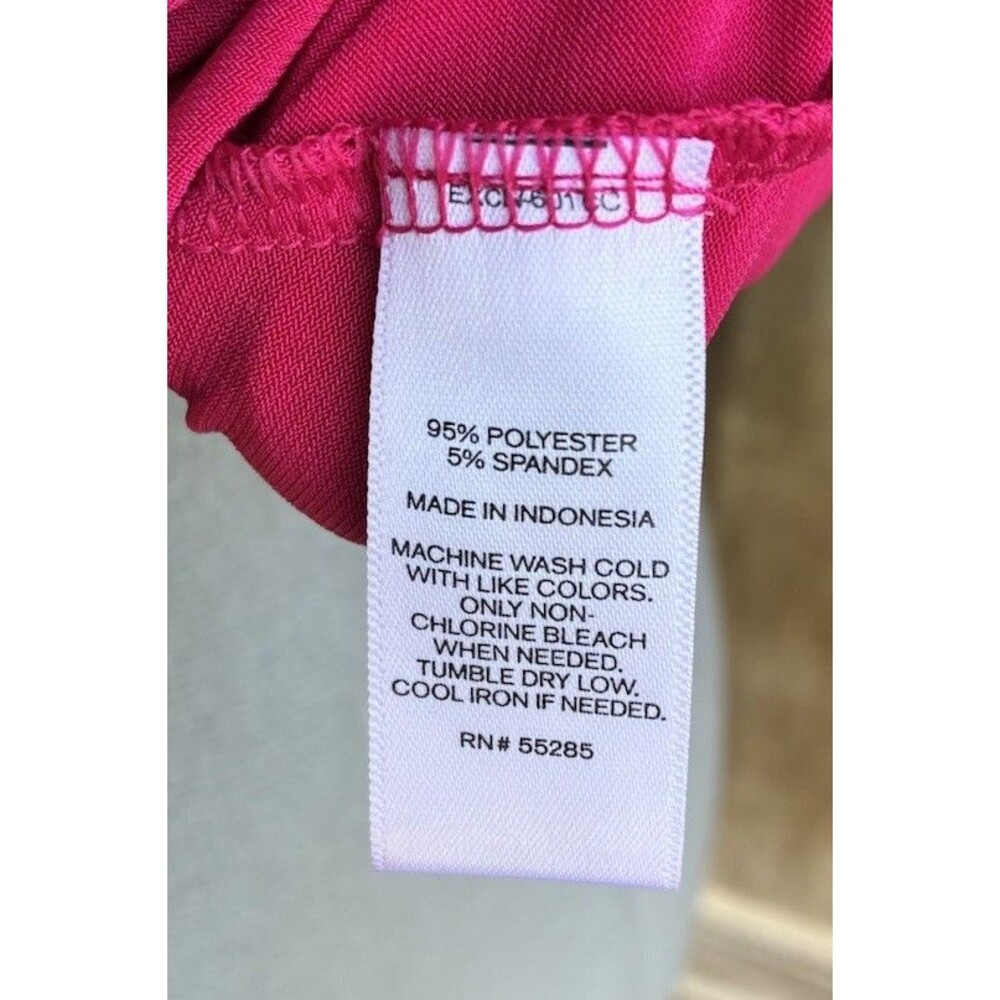 Express Hot Pink Cold-Shoulder Ruffle Top - Picture 4 of 5